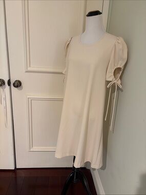 See By Chloé Soft Beige Dress With Tag Detail